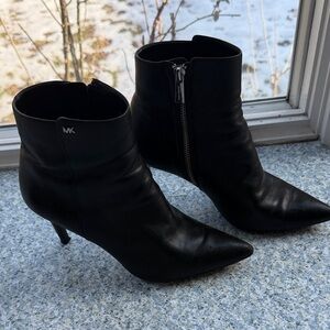 Michael Kors Sleek Black Heeled Boots